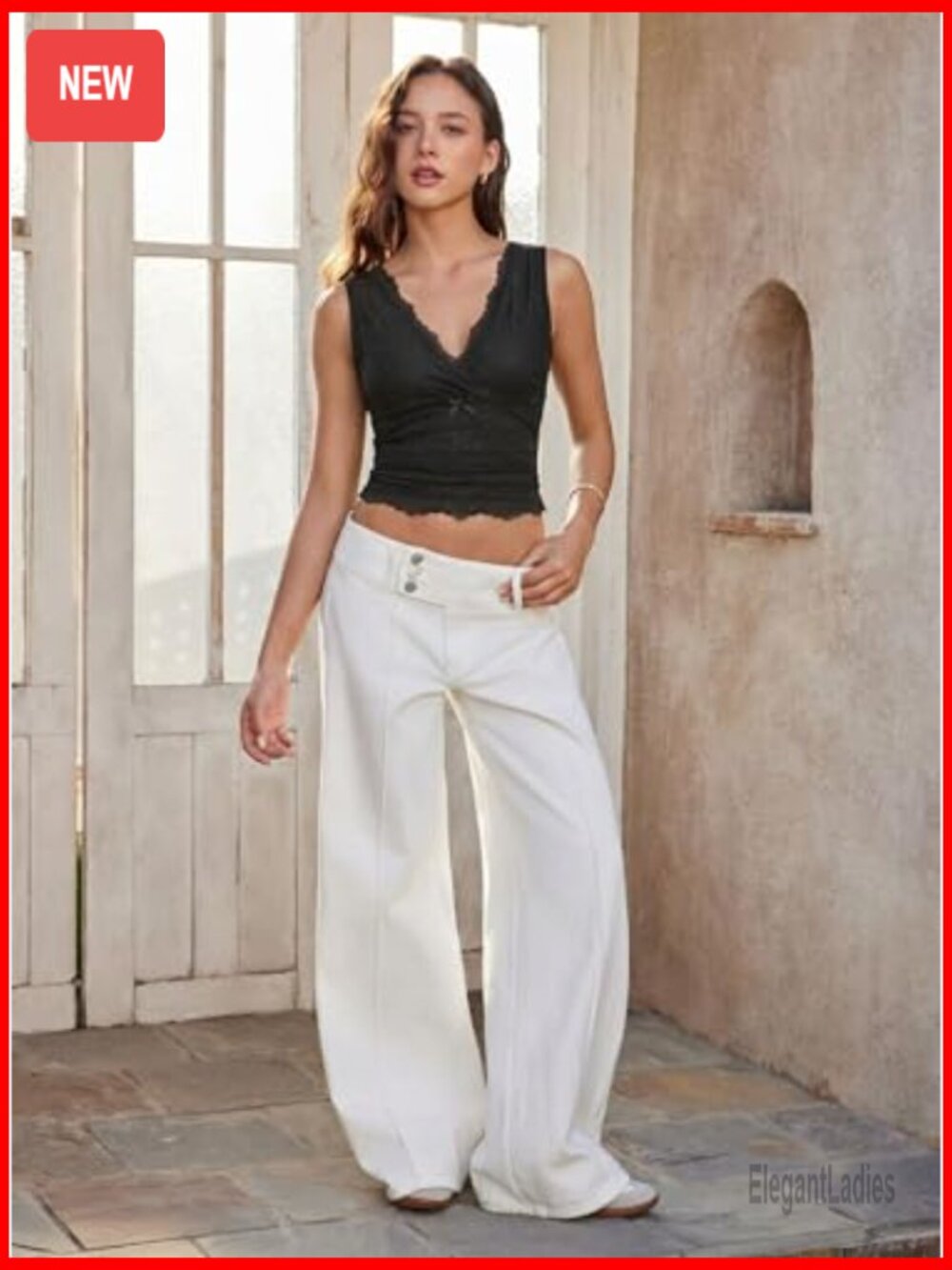 Lace Crop Tank Top V-Neck Sleeveless Ruched Y2K Going Out Tops Summer Outfits - Picture 2 of 7
